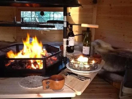 Interior BBQ Hut